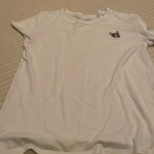 Sunday best white tshirt with bull dog